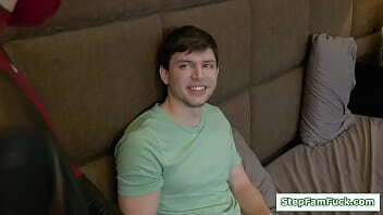 Blonde teen in cosplay fucked by stepbro