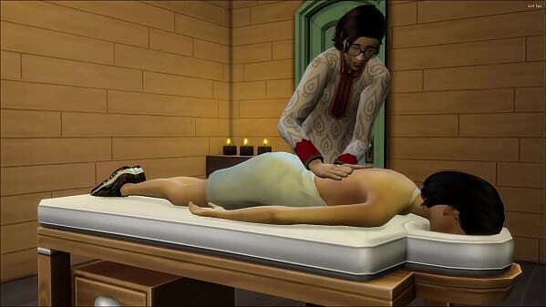 Asian massages after visits work Japanese mother