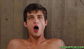 Gayruptive.com - Elliot Finn connects with straight guy Riley Mitchel during Riley'_s sons kickback party. One thing leads to another and soon both men are fucking!