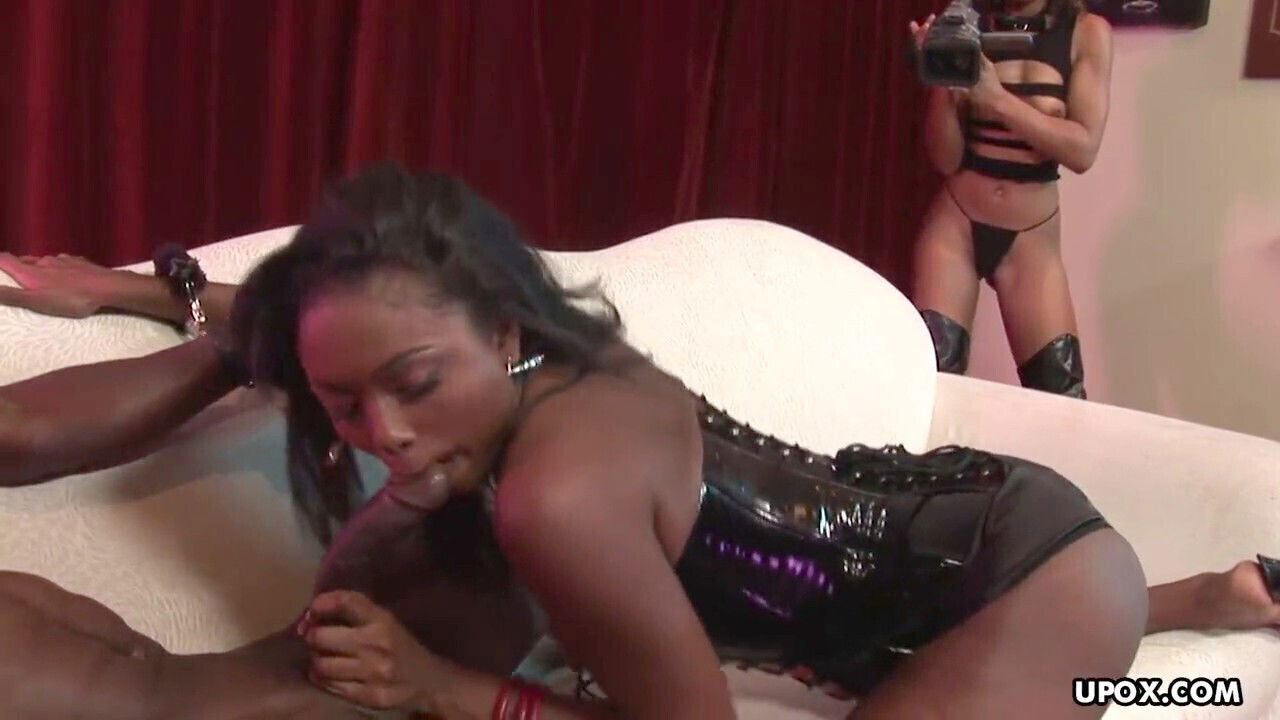 Making, threesome, brown-haired