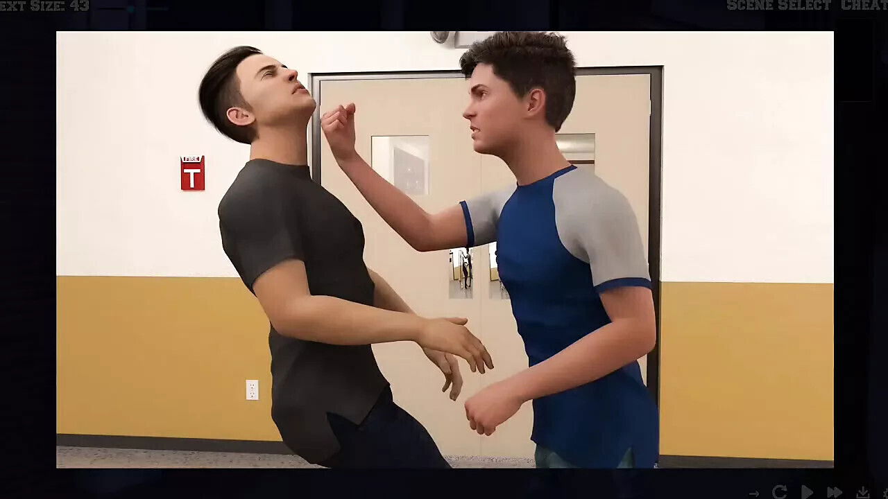 College Kings Standing outside apartment naked