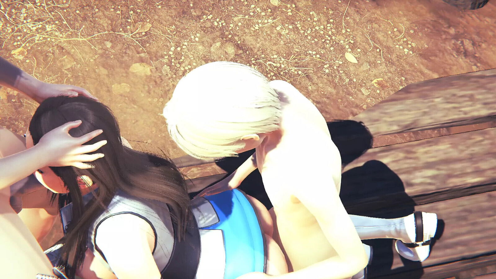 Hentai Uncensored Haruka Gets Fucked While Sucking Another