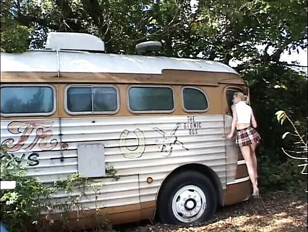 Gorgeous blonde girl panties loves ride this lucky