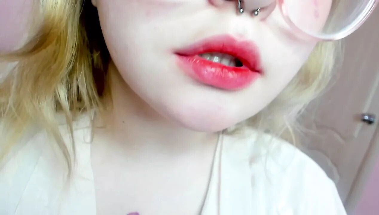 show closed lips, neck, holes, nipple