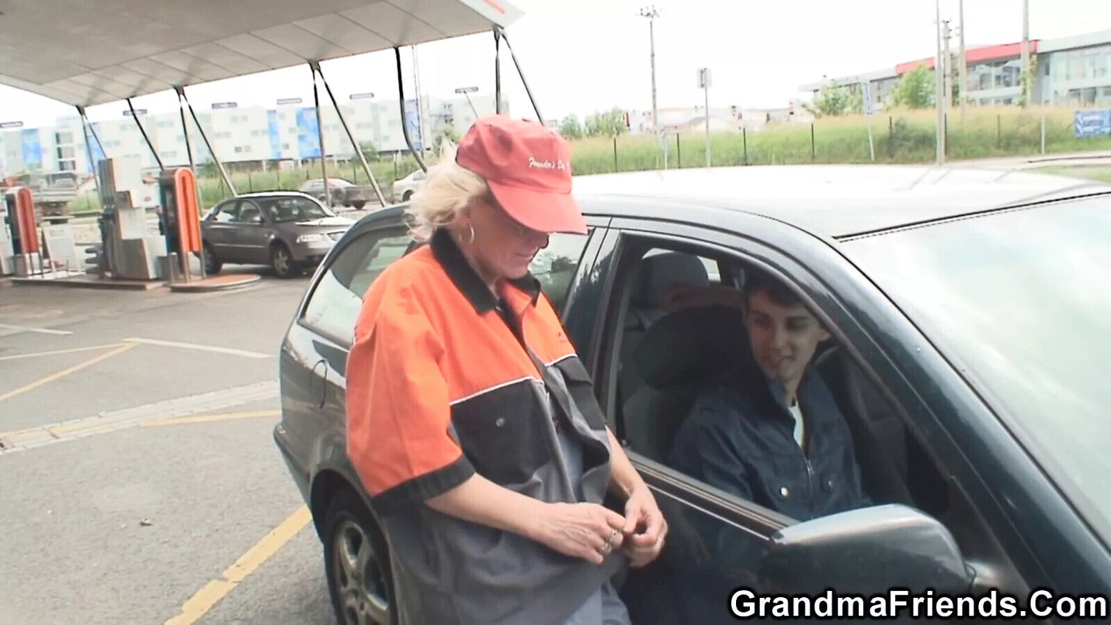 buddies share blonde woman fields