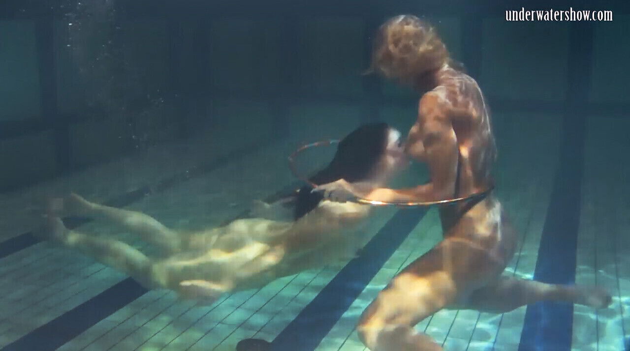 Babes, swim, strip have underwater