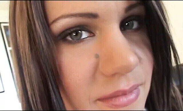 Tight little pussy this stunning brunette with perky gets fucked hard