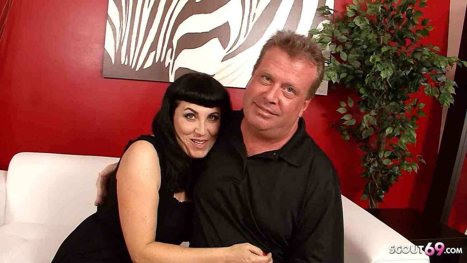 Hairy Mature Claudine’s Real First Porn with tiny dick husband