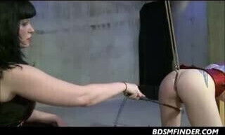 Dominating Lesbian Puts A Hook In My Ass