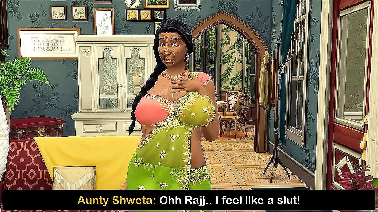 Desi Saree widow aunty Shweta Part Wicked Whims