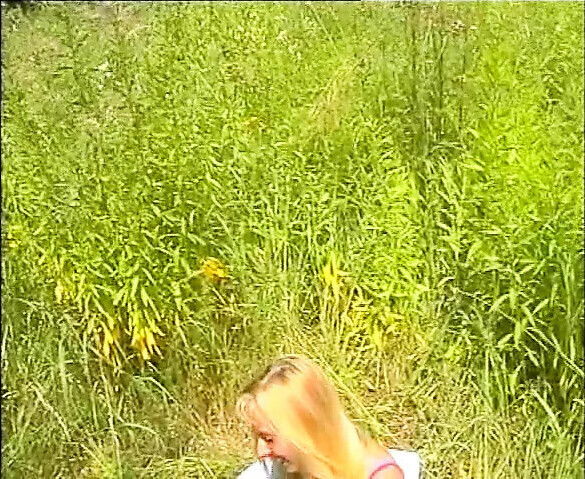 Blondes Jahre Outdoor Karotte