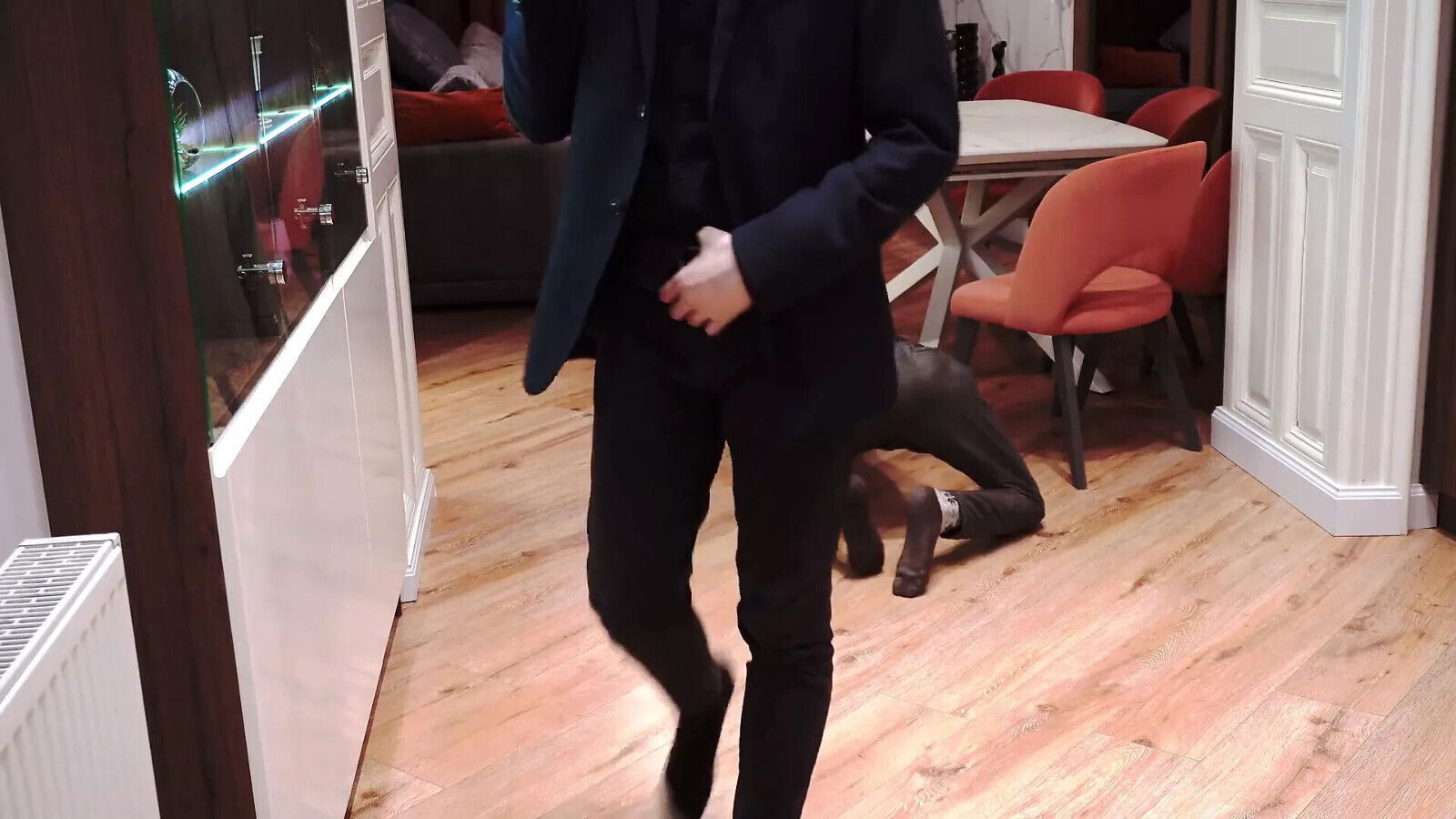 Cleaning dirty while cleaning (Casey Donovan David Gallagher)