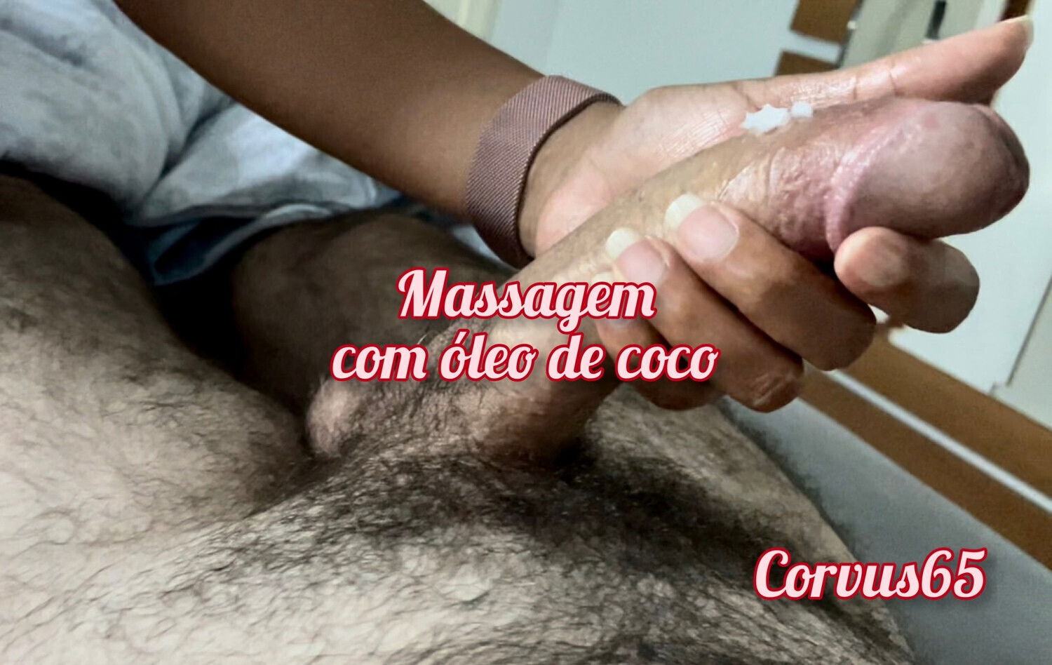 Coconut penile massage Part