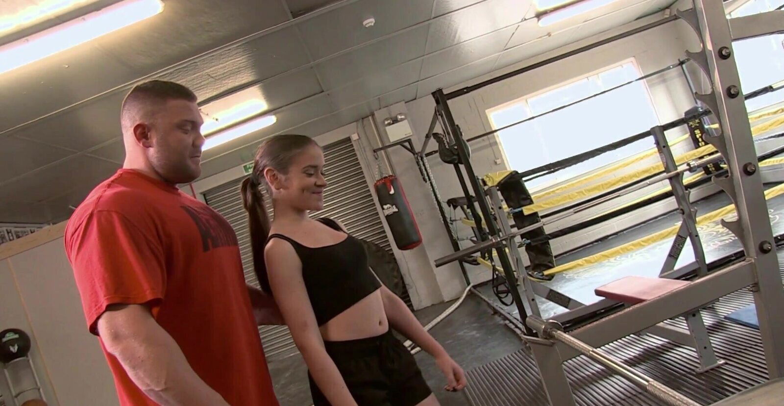 Slutty chick Lucie seduced personal trainer