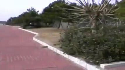 Asian woman in public