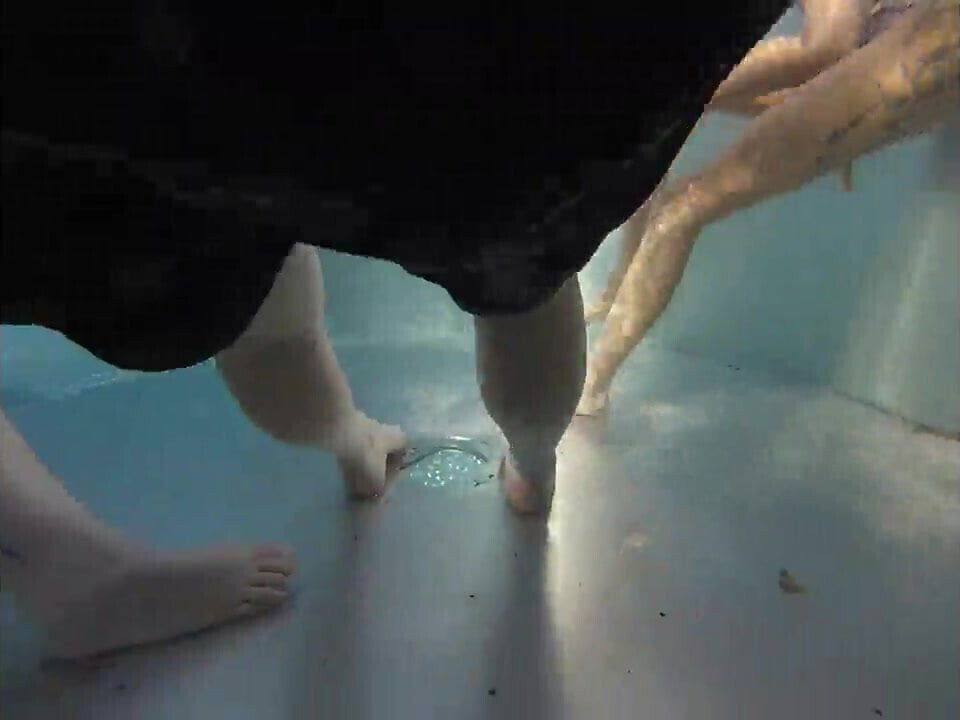 sexy skinny tattooed milf in public bath