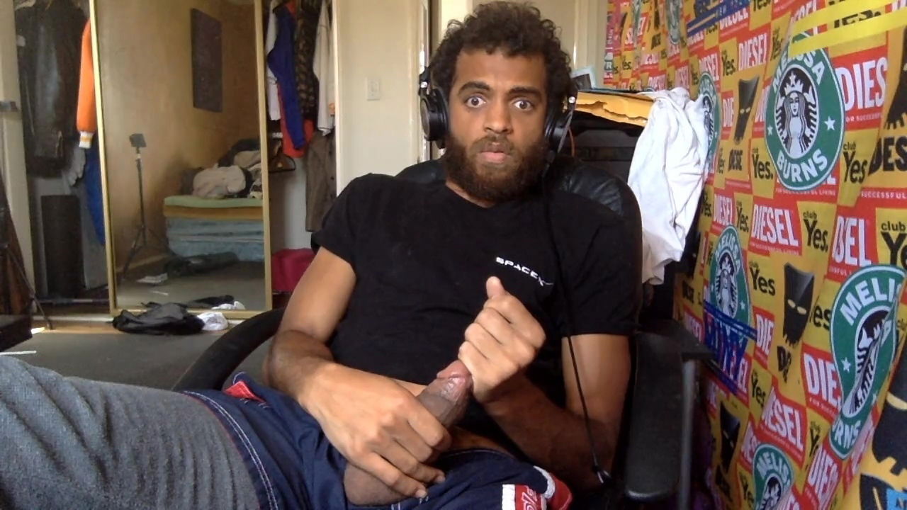 Home Office Hairy Jerk Long Johns Sexy Stud Burst Load Over Hairy Pube Rock Mercury