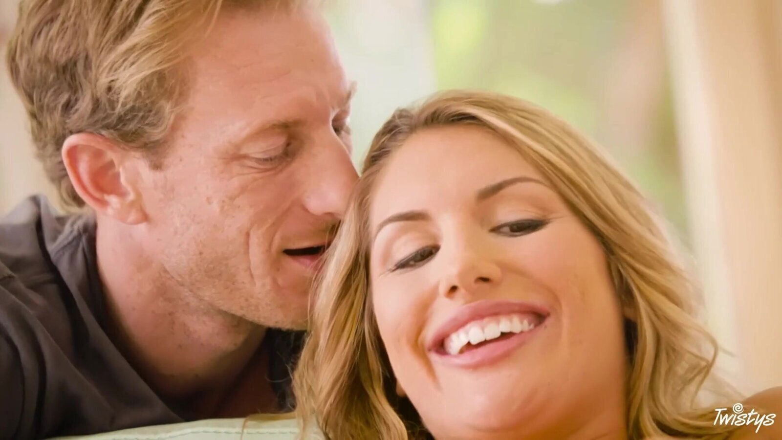 August Ames smiles while getting eager cunt drilled