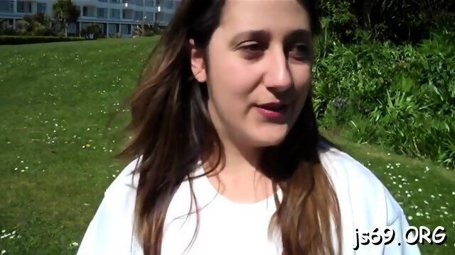 Voracious busty brunette whore Kimberly Scott does something