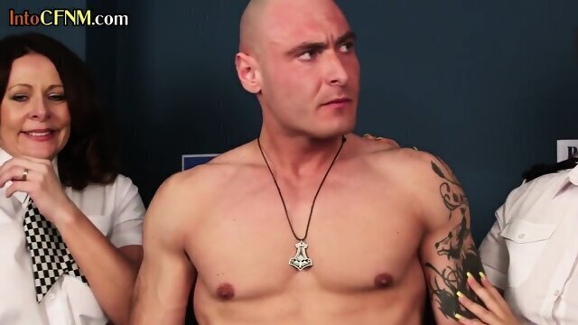 Uniformed cfnm dommes wanking subject erotic group