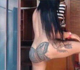 Cute Amateur Shemale Self facial-