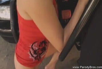 Outdoor Parody Sex With Brunette MILF