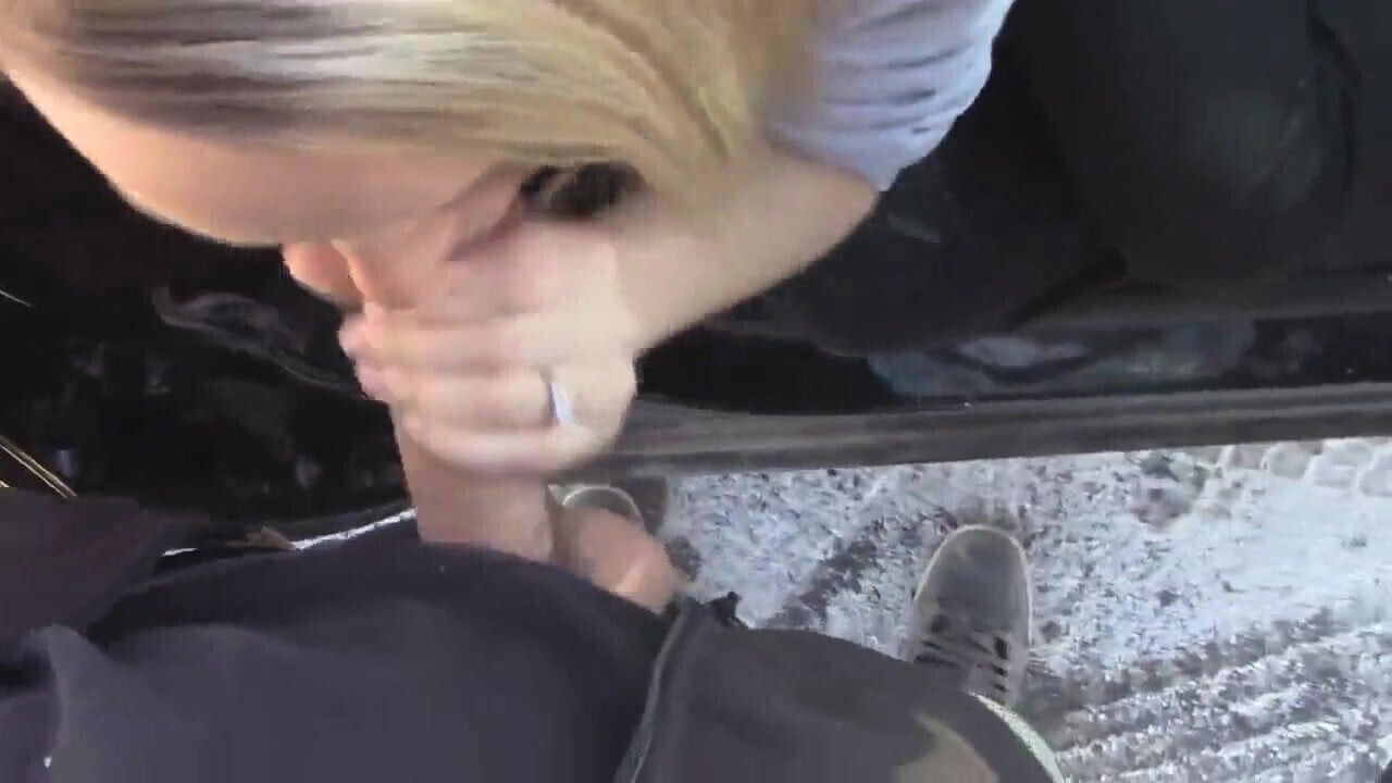 Getting a blowjob at the parking lot