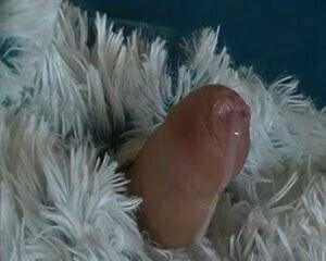 Uncut Penis Covered & Cumming in Plush