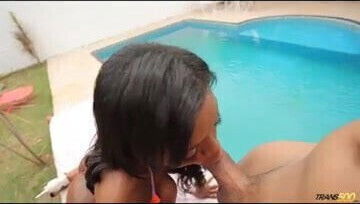 Lovely Vivian Silva get her round booty fucked