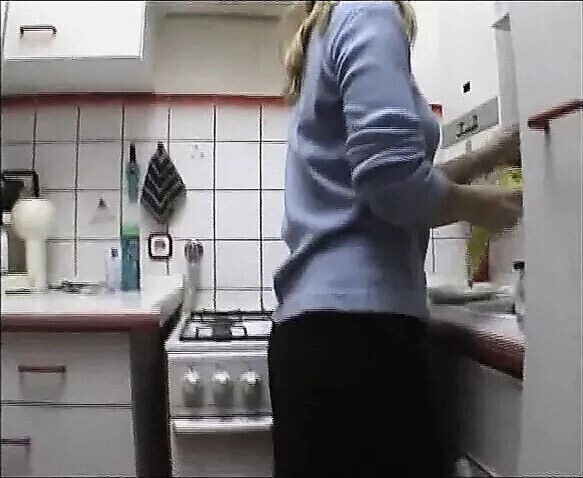 Kuechen untensilien Fotze gesteckt