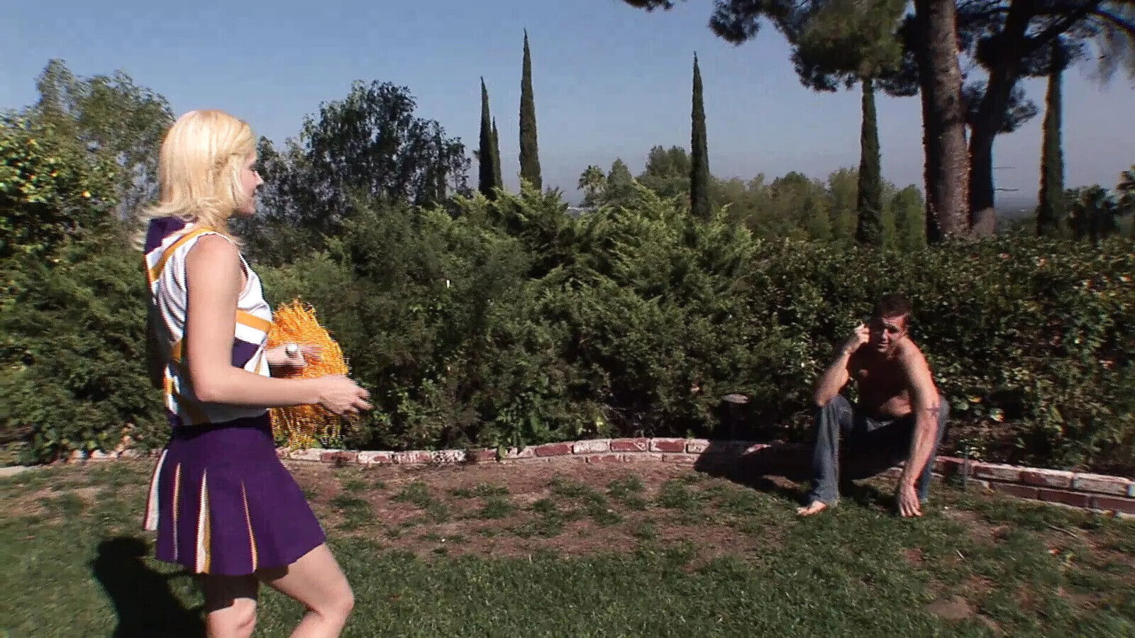 Cheerleader Blond grosse titten fickt zeigt Stiefpapa gelernt