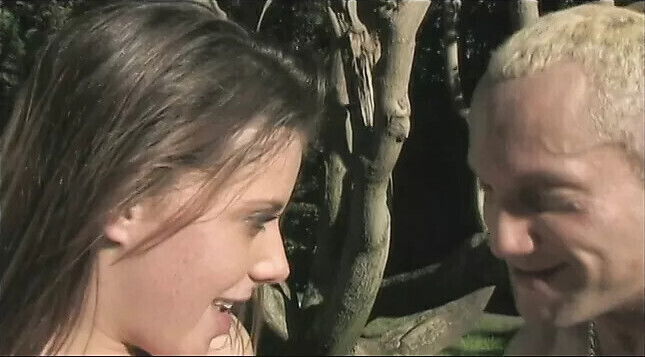 Young virgin goes wild crazy, riding strong near pool