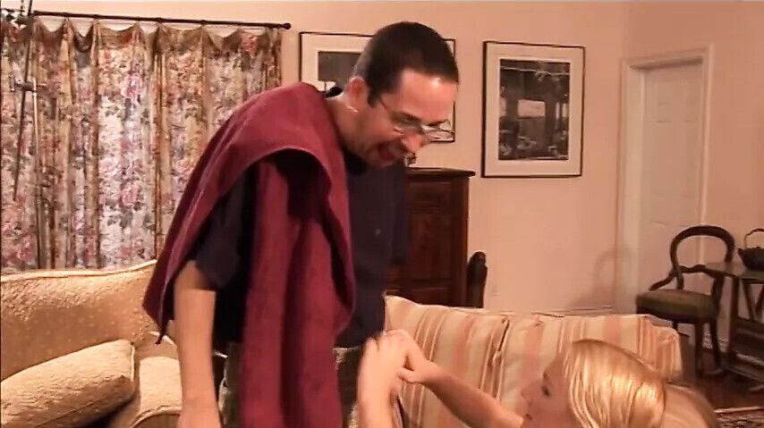 Cute little blond nerd girl with pigtails gets fucked mouth pussy