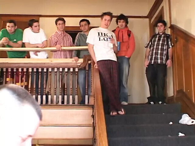 pussy redhead coed gets pussy pounded frat guys frat house