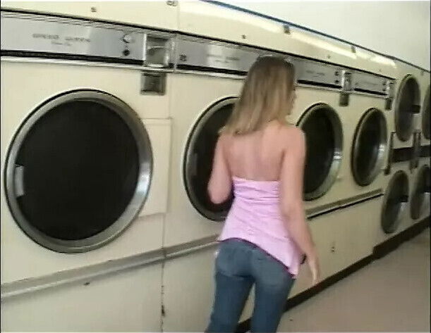 Cutie gets picked laundromat, then takes three holes