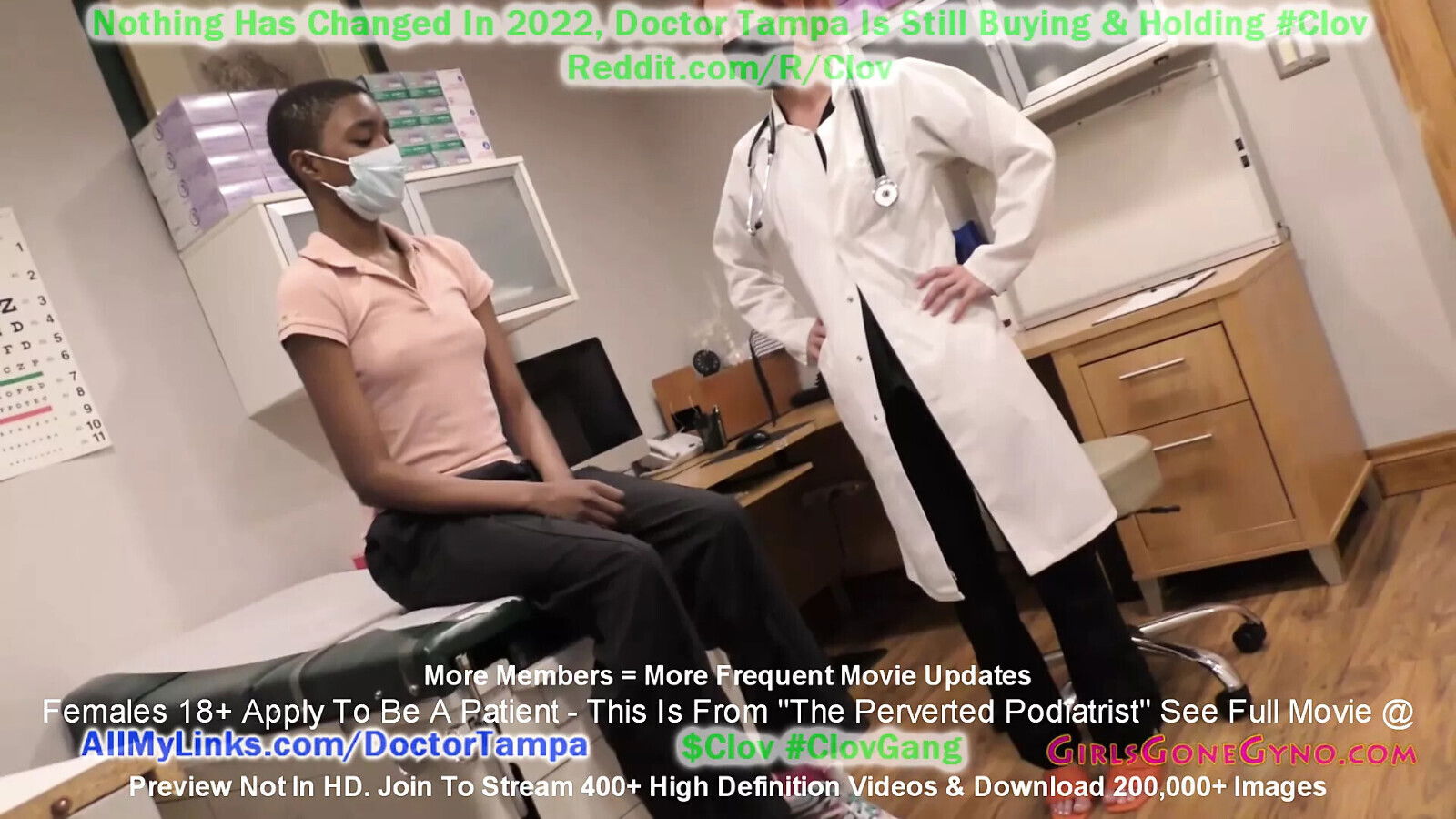 Perverted Podiatrist Stacy Shepard Takes Time Examining Jewel's Sweaty Feet During Exam GirlsGoneGyno
