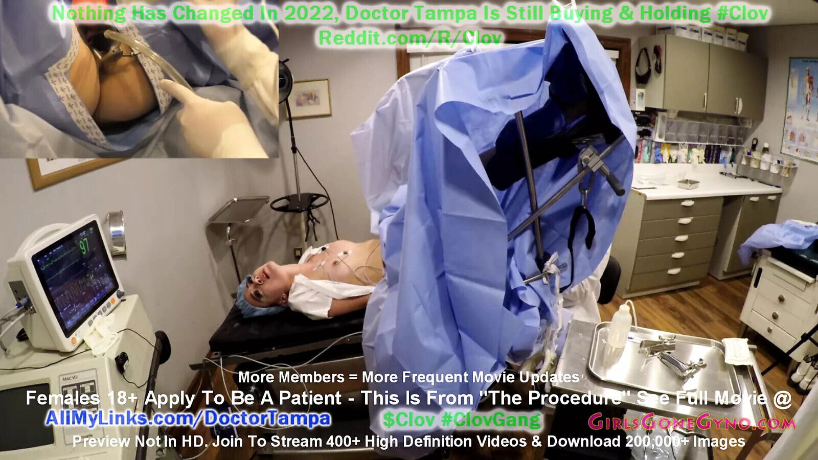 Blaire Celeste Undergoes Procedure During Lunch Break Doctor Tampa's Gloved Hands GirlsGoneGyno Clinic