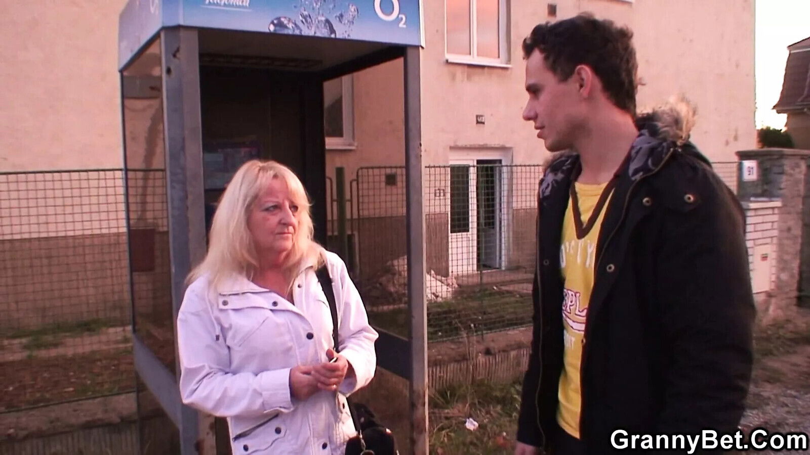 Picked hairy granny rides dick