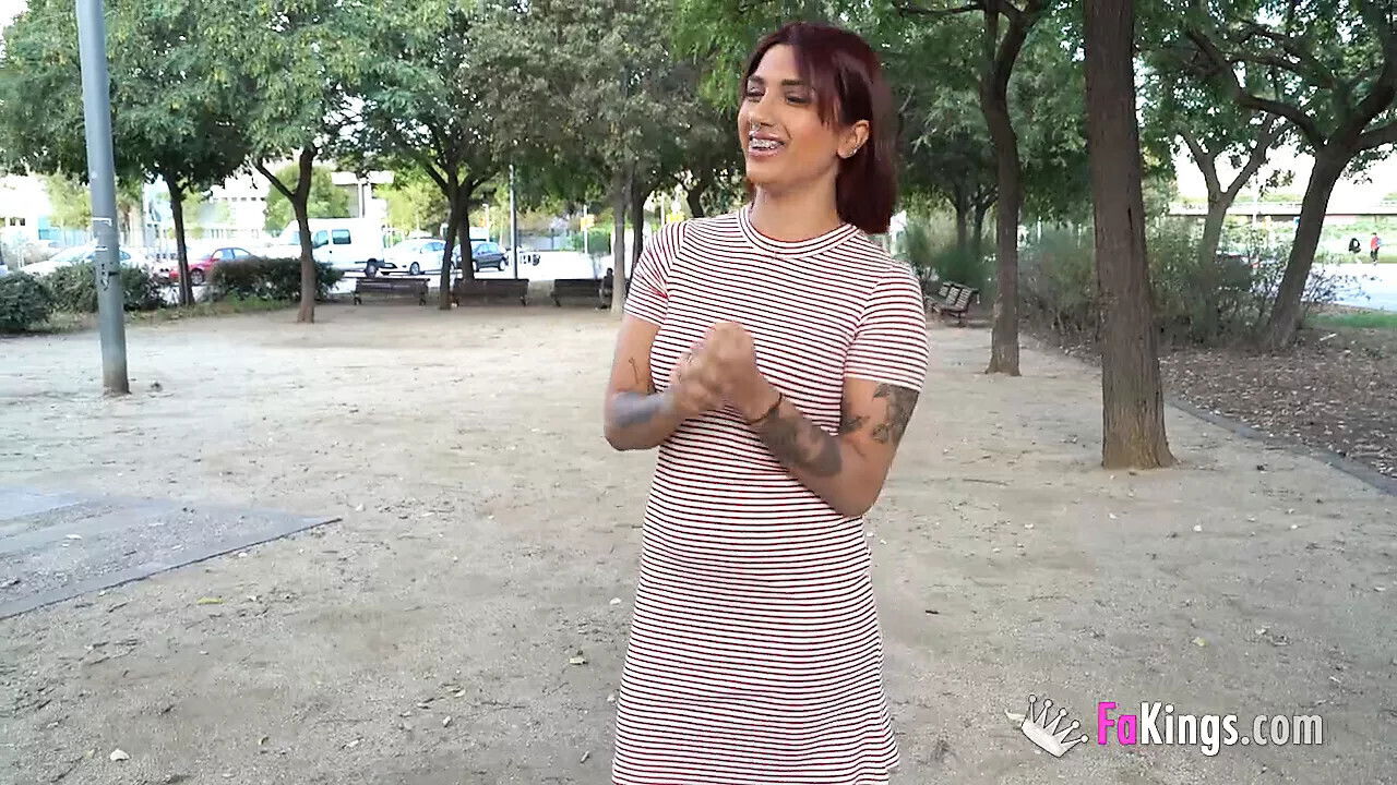 surprises young with HUMONGOUS COCK. she's crazy fucking him!