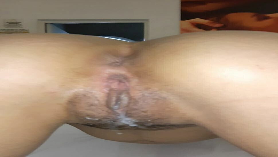 fuck wife with legs shoulders milk dripping