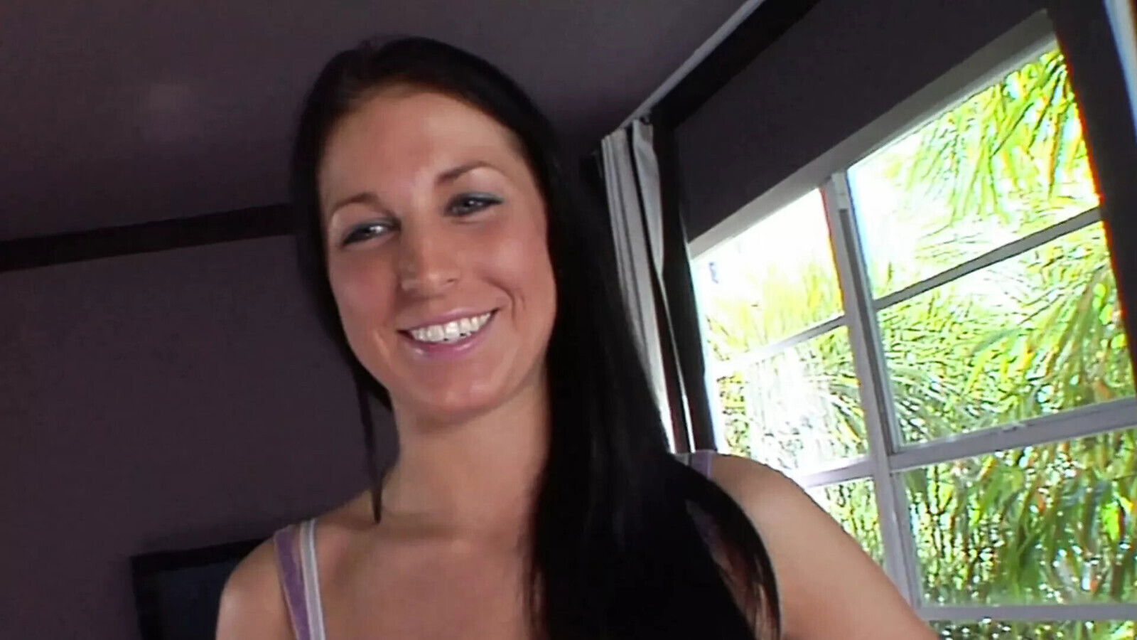 Brunette gets fucked hard, cums times