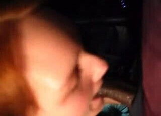 Black guy empties his balls in college girls mouth