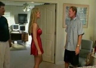 Husband whatch Blonde Wife fucked other