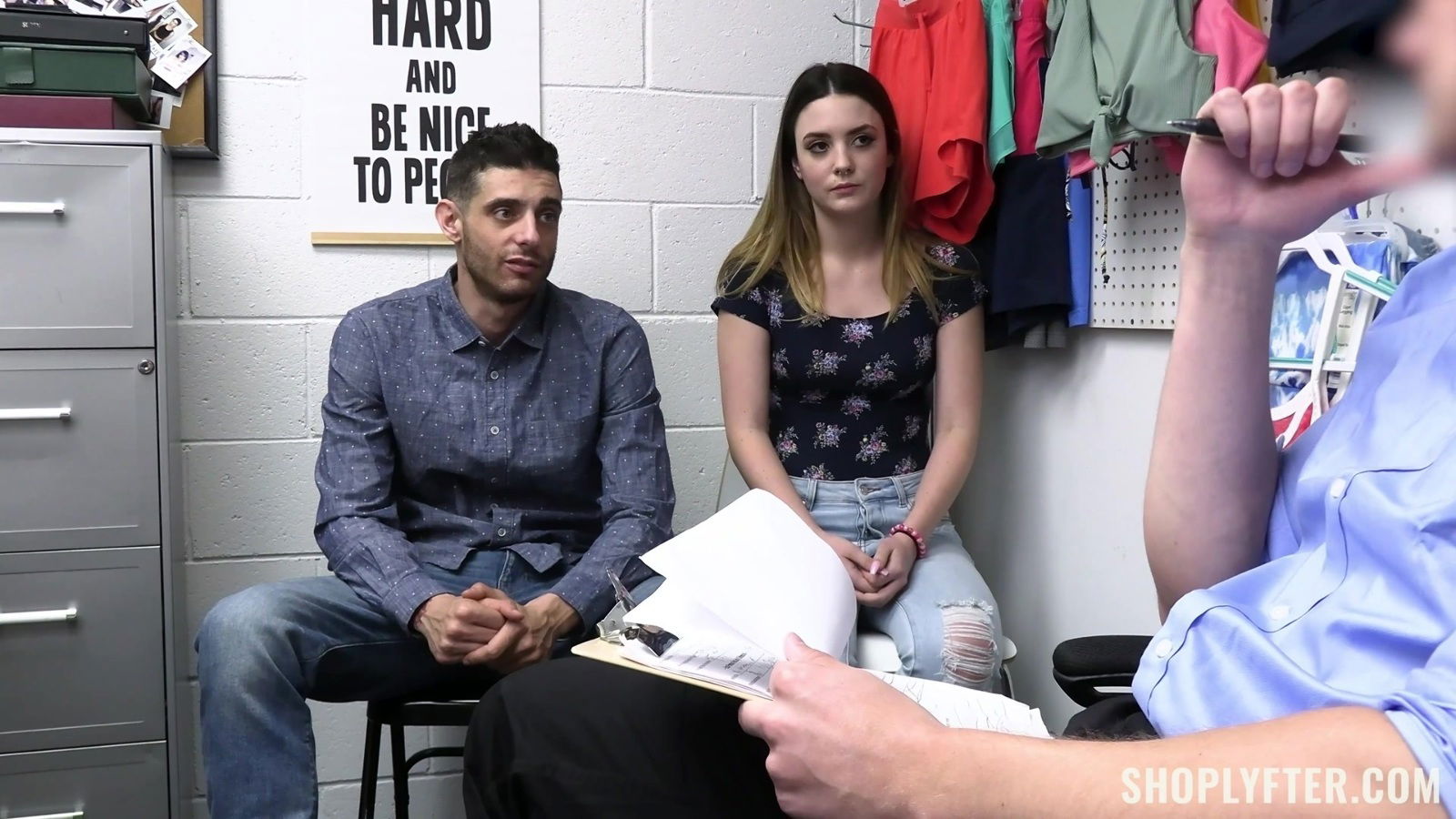 Kinsley Kane moans while being fucked hard office