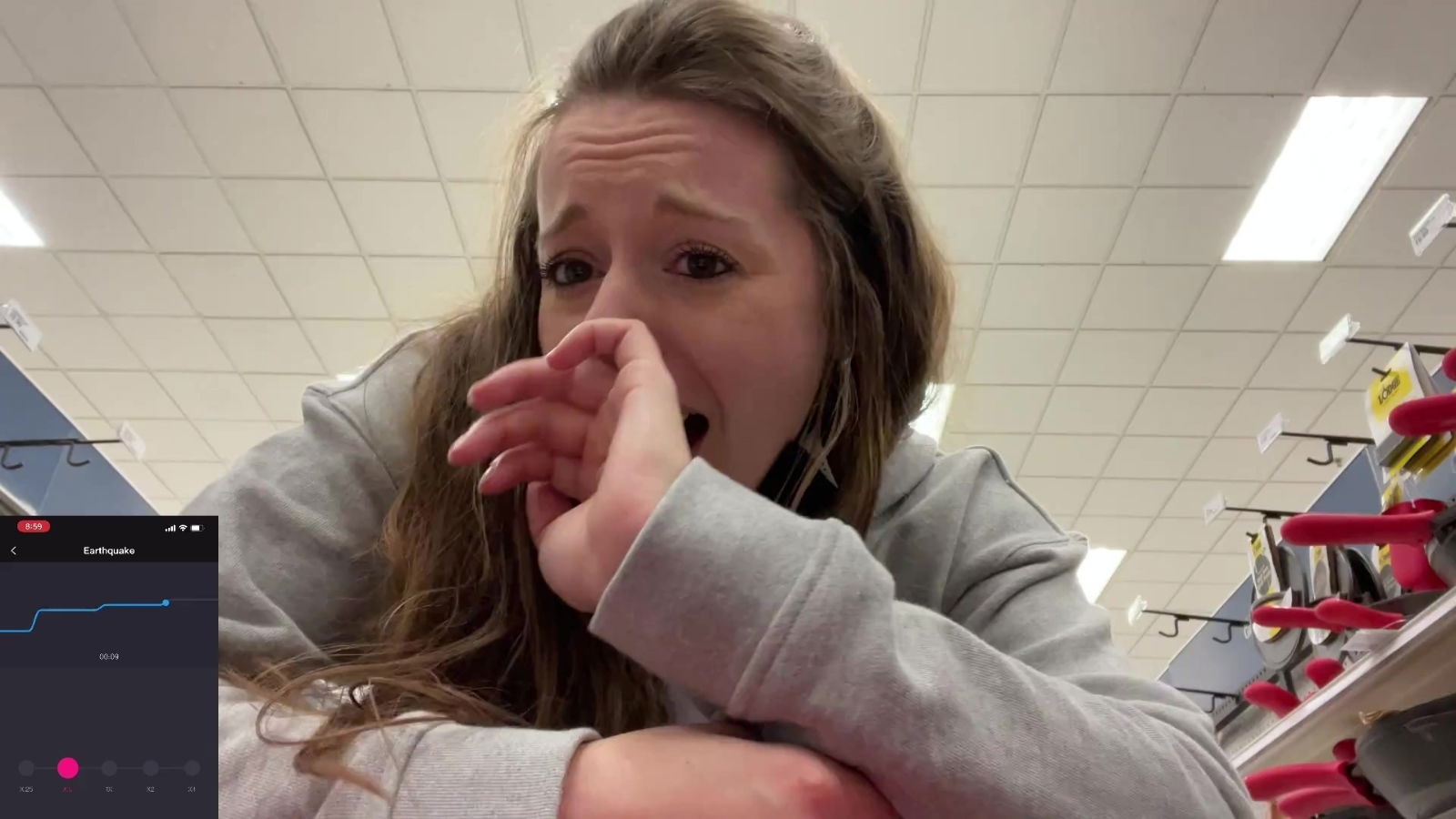 Gorgeous looking Nadia Foxx goes Target drive-through with lush-control