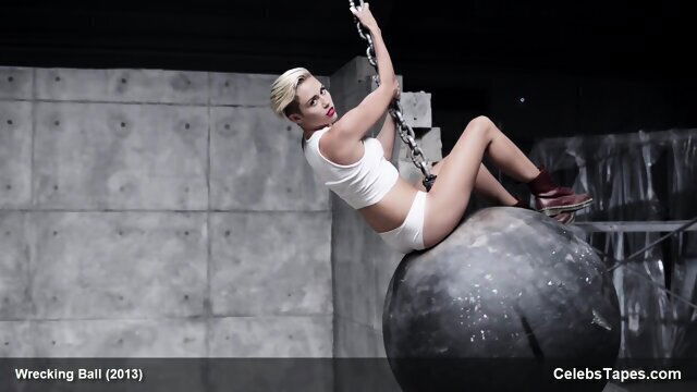 Miley Cyrus completely naked ball