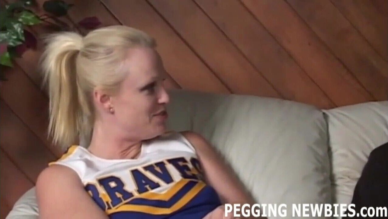 My plastic cock is going straight up your virgin ass