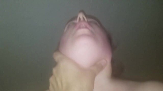 Maggie chokes loves being slapped around