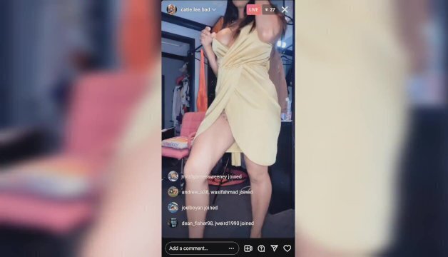 INSTAGRAM SLUT EXPOSES PUSSY BOOBS DURING DRESS HAUL LIVE (LANDSCAPE COMPUTERS)