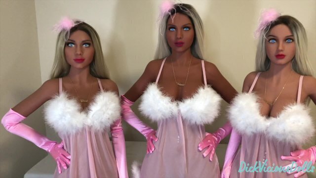 Doll Foursome with Fembots! Vicious Girls Olivia, Victoria, Cynthia